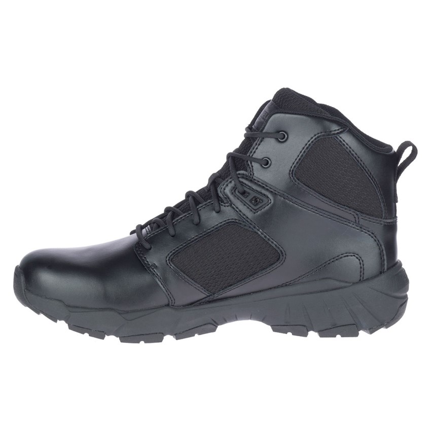 Chaussure de Securite Merrell Fullbench Tactical Mid Waterproof Noir Homme | I.R.VTDF